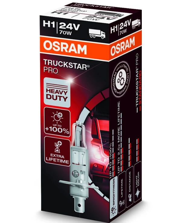 Osram - Halogen lamp OSRAM Truckstar PRO H1 24V 70W P14.5s 64155TSP-FS  1900 Lm