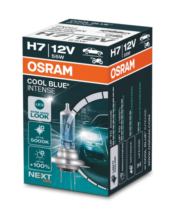 Osram - Halogen lamp Osram Next Gen Cool Blue Intense H7 12V 55W PX26d Box 64210CBN-FS  1500 Lm