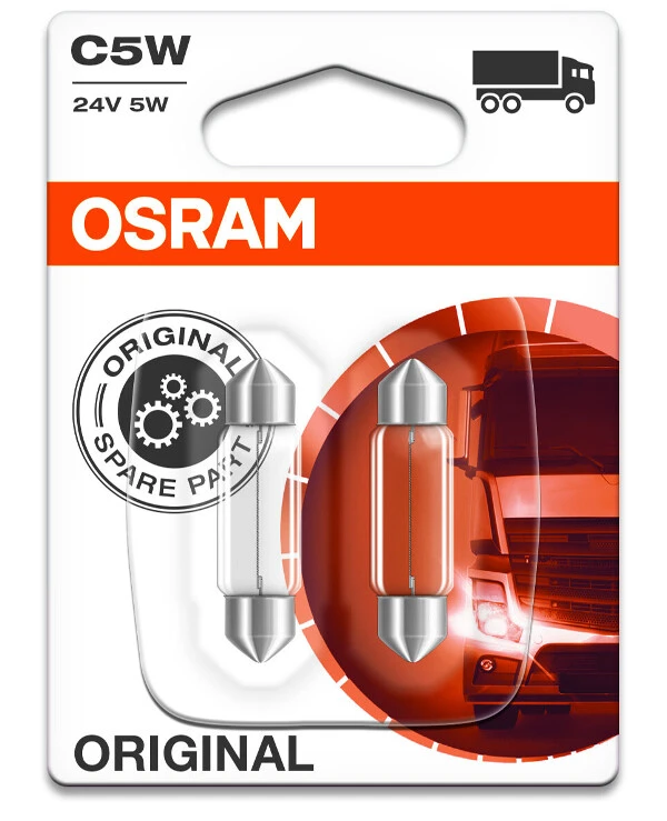 Osram - Лампы накаливания C5W 24V 5W SV8.5-8 ORIGINAL 6423-BLI2  