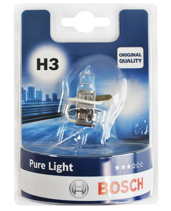 Bosch - Галогенна лампа Pure Light H3 12V 55W 1987301006  