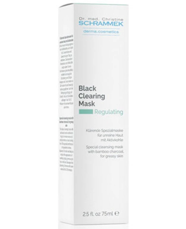 Dr.Schrammek - Маска детокс себорегулирующая с черным бамбуковым углем Black Clearing Mask 50 мл back