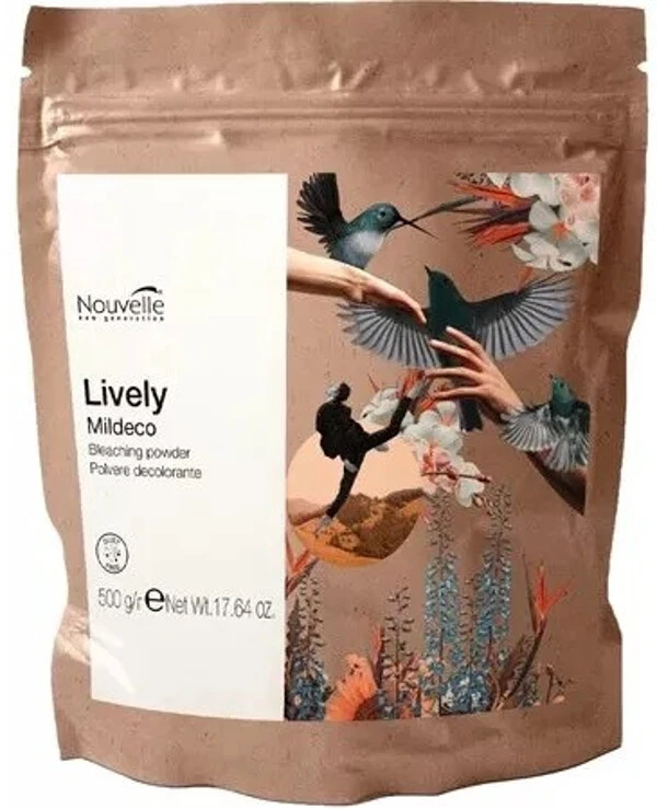 Nouvelle - Обесцвечивающий порошок без аммиака с защитным действием Lively Mildeco Bleaching Powder 500 г