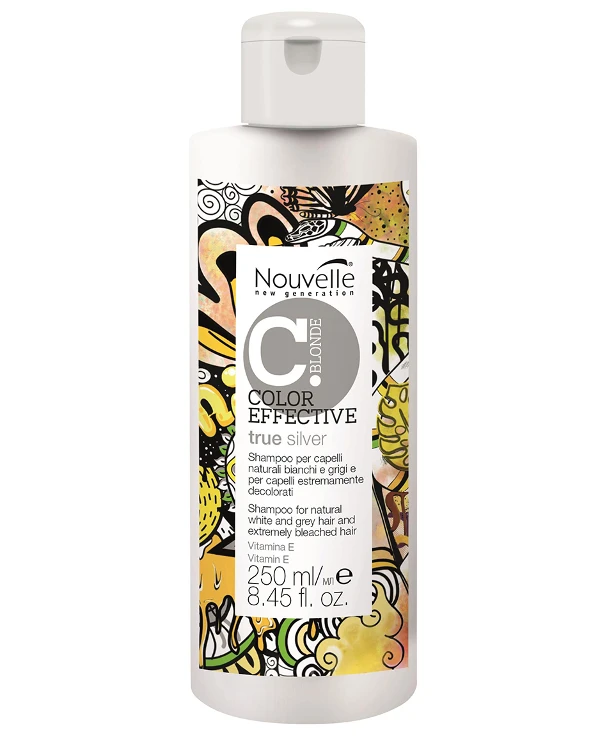 Nouvelle Антижелтый шампунь для седых и пепельных волос | True Silver Shampoo фото. ценна, купить