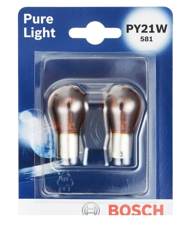 Bosch - Лампа накаливания Pure Light PY21W 12V 21W 1987301018  