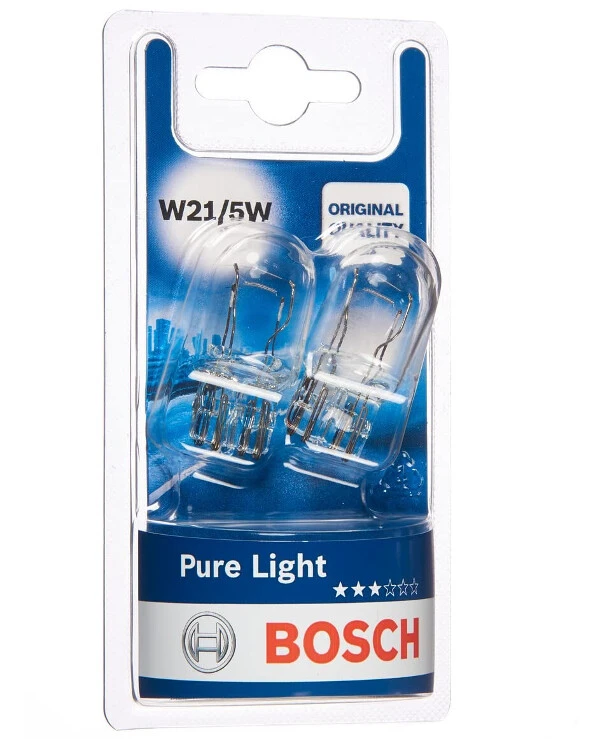 Bosch - Лампа накаливания W21/5W 12V W3x16q PURE LIGHT 1987301079  