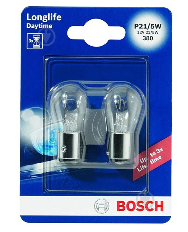 Bosch - Лампа накаливания P21/5W 12V Longlife Daytime 1987301055  