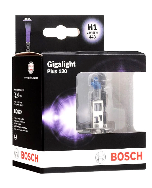 Bosch - Галогенная лампа Gigalight Plus 120 H1 12V 55W 1987301105  