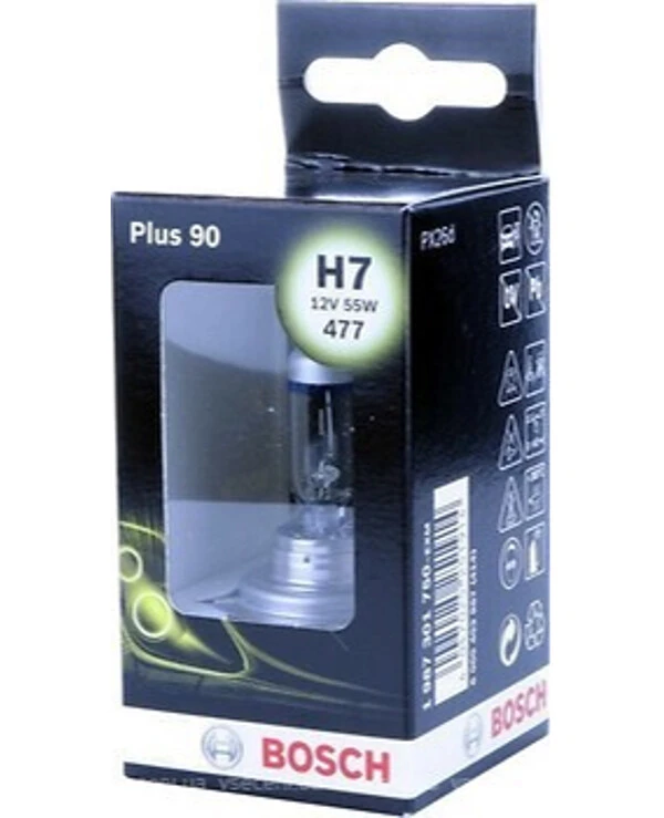 Bosch - Галогенная лампа H7 55W 12V Plus 90 1987301750  