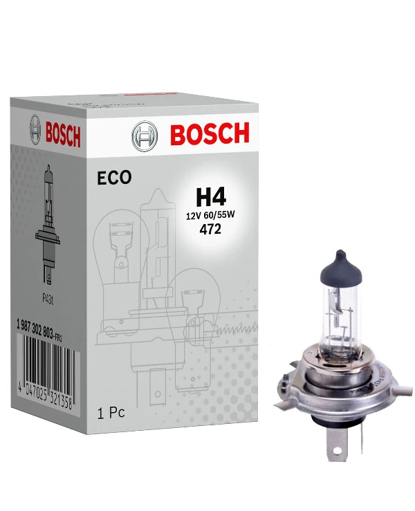 Bosch - Галогенная лампа Eco H4 12V 60/55W 1987302803  
