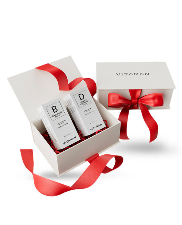 Vitaran - Set of vitamin facial serums Vitamin B Niacinamide Serum + Vitamin D Dehydrocholesterol Serum 