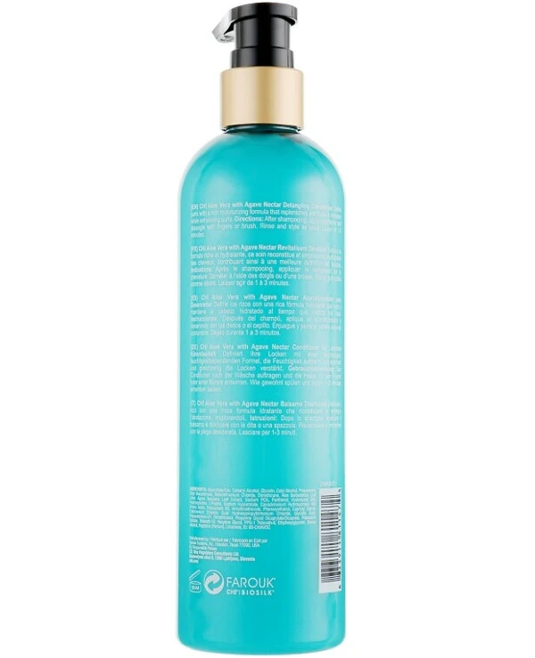 Chi - Кондиционер для распутывания волос Чи Алоэ Вера Aloe Vera Detangling Conditioner 340 мл back