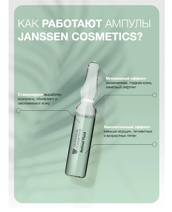 Janssen cosmetics Интенсивно восстанавливающий флюид с ретинолом | Refining Retinol Fluid фото, цена, купить