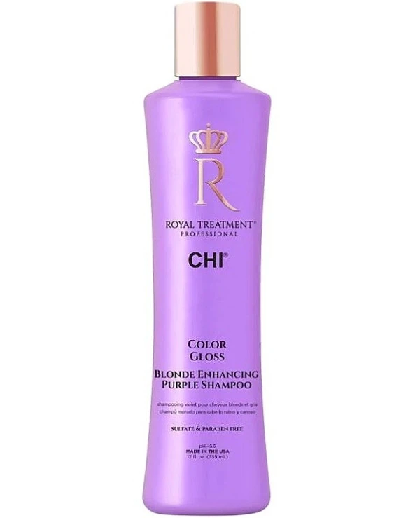Chi - Шампунь для нейтрализации желтизны волос Royal Treatment Color Gloss Blonde Enhancing Purple Shampoo 355 мл
