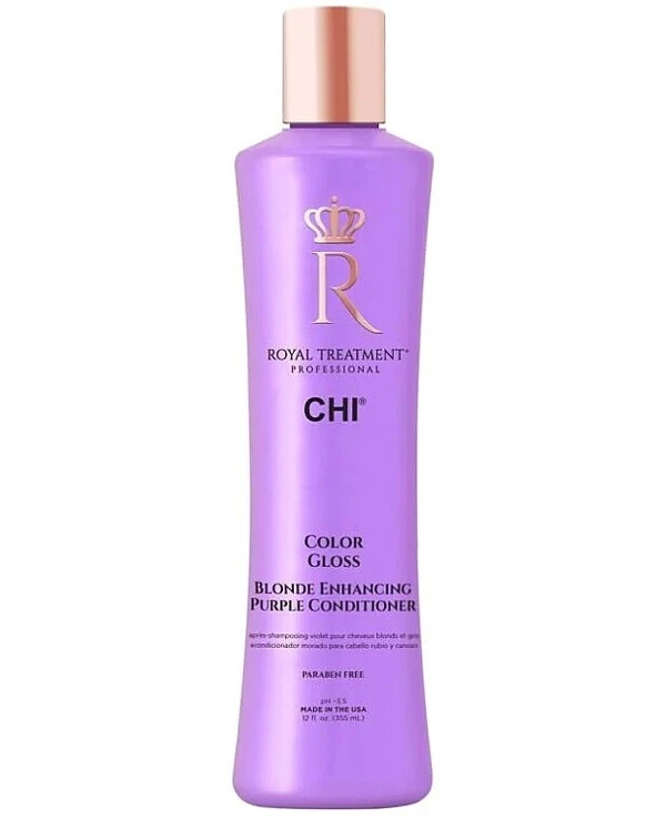 Chi - Кондиционер для нейтрализации желтизны волос Royal Treatment Color Gloss Blonde Enhancing Purple Conditioner 355 мл