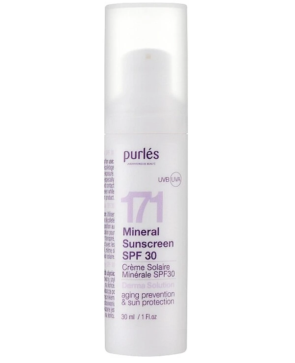 Purles - Минеральный солнцезащитный крем SPF 30 Derma Solution 171 Mineral Sunscreen SPF 30 30 мл back
