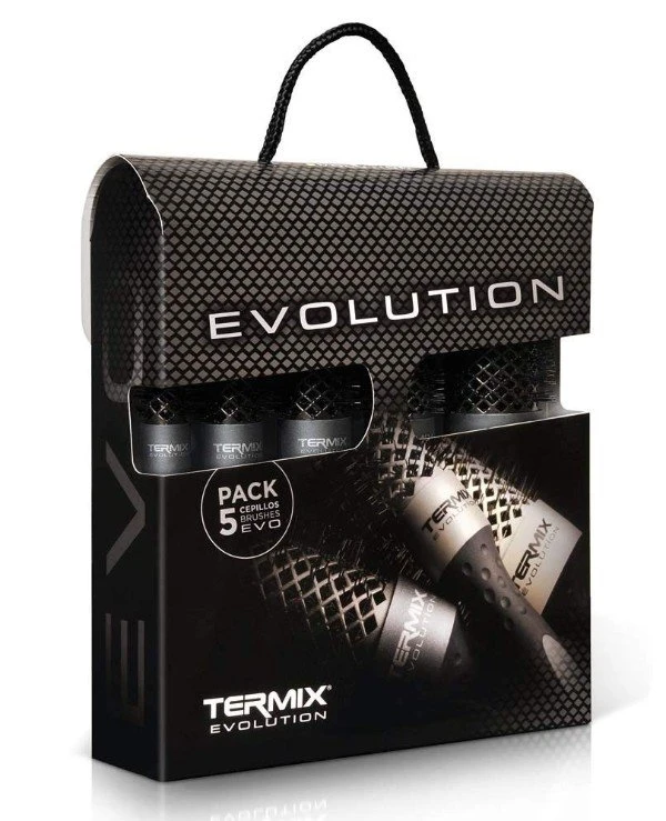 Termix - Набір термобрашинг для щільних волосся Evolution Plus Brush Kit Сірий, 28