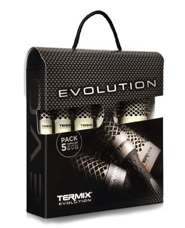 Termix - Набір термобрашинг для тонкого волосся Evolution Soft Brush Kit Сірий