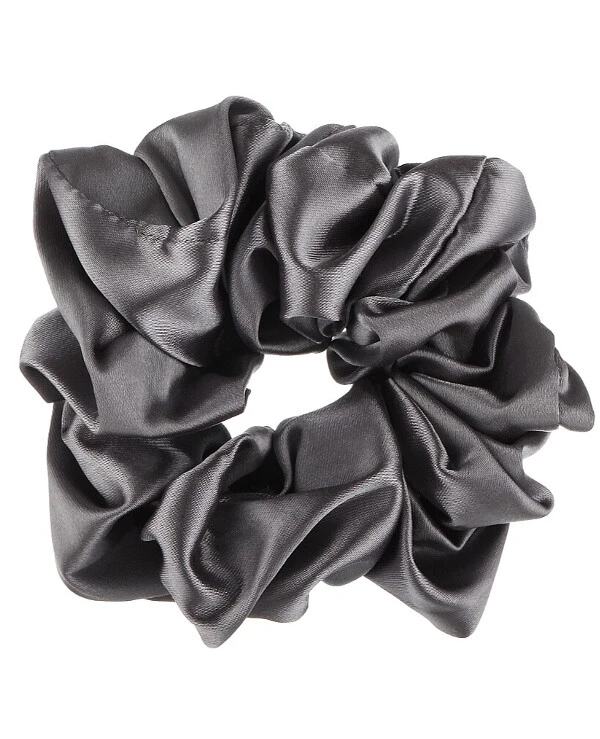 Lum - Silk hair tie  Silver