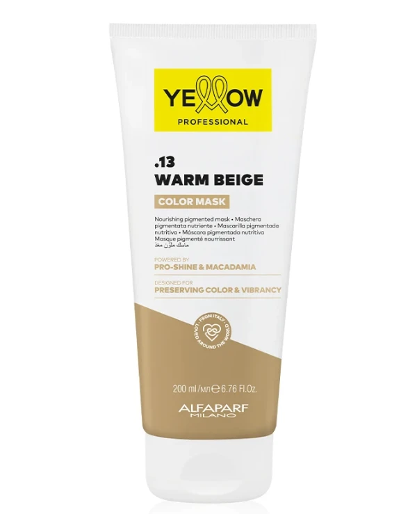 Yellow Тонкувальна маска для волосся | Тонкувальна маска для волосся Warm Beige