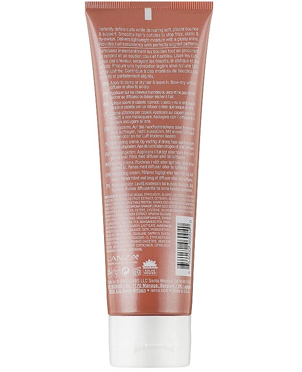 L'anza Lanza - Зволожуючий крем для волосся Healing Curls Curl Whirl Defining Cream 125 мл back