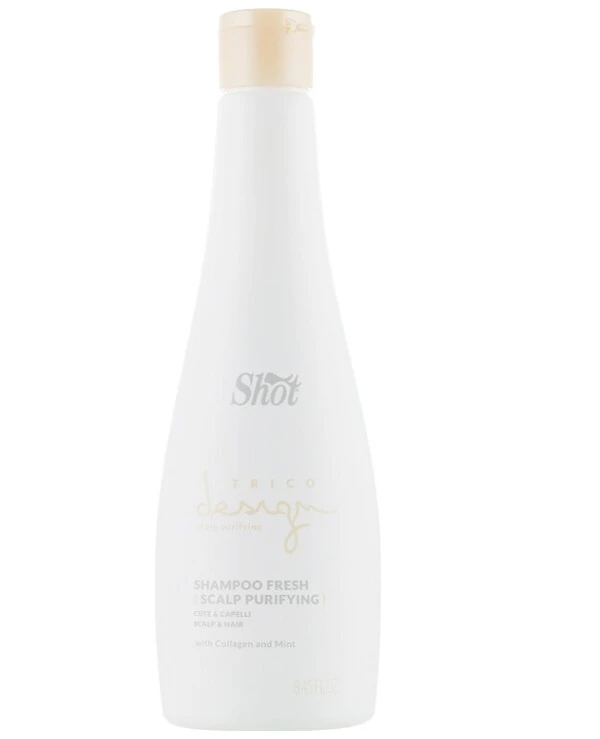 Shot - Восстанавливающий шампунь для кожи головы Trico Design Scalp Purifying Fresh Ice Shampoo 250 мл