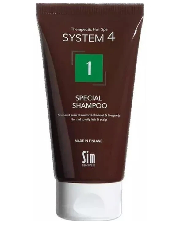 Sim Sensitive - Шампунь для нормальной и склонной к жирности кожи головы System 4 1 Special Shampoo 75 мл
