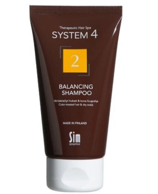 Sim Sensitive - Шампунь для сухих, окрашенных и поврежденных волос System 4 2 Balancing Shampoo 75 мл