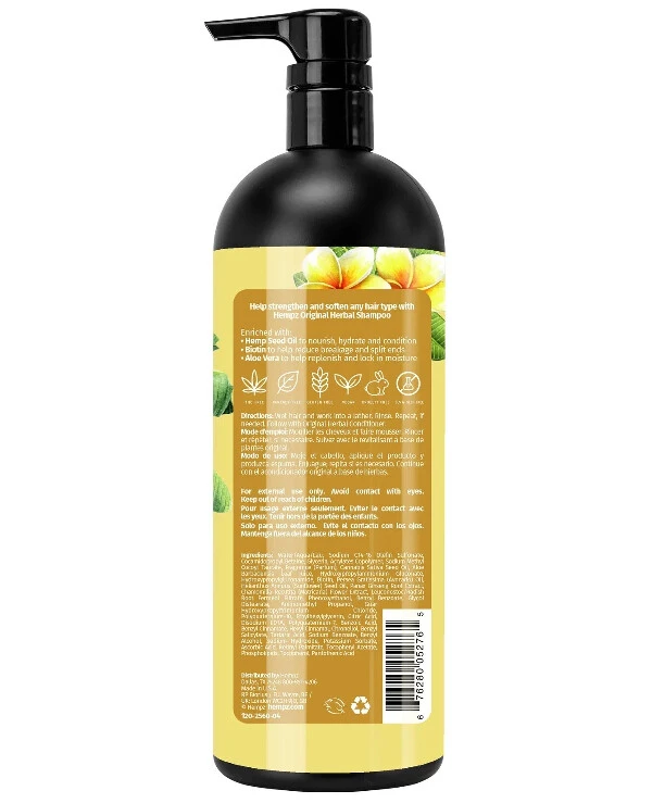 Hempz - Шампунь восстанавливающий Original Floral Banana Herbal Shampoo 1000 мл back