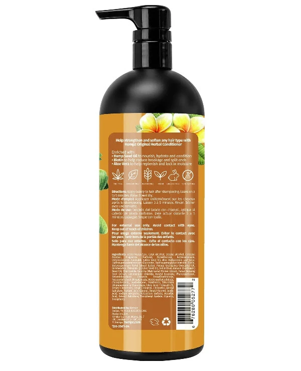 Hempz - Кондиционер восстанавливающий Ориджинал Original Floral Banana Herbal Conditioner 1000 мл back