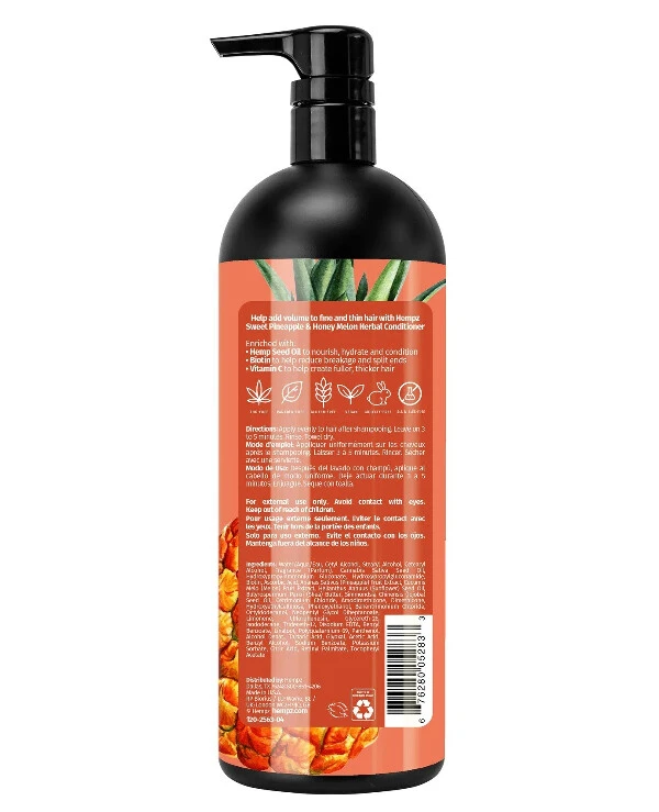 Hempz - Кондиционер для объема Ананас-Медовая дыня Sweet Pineapple & Honey Melon Herbal Conditioner 1000 мл back