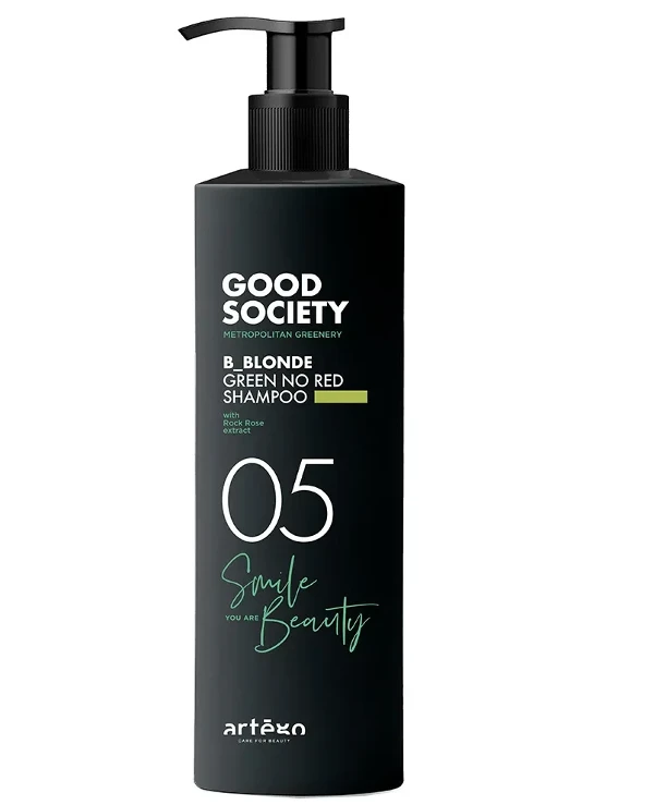 Artego Оттеночный шампунь со светло-зеленой пигментацией | Good Society 05 Green No Red Shampoo фото, цена, купить