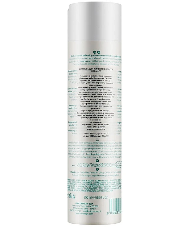 Artego - Шампунь для жирных волос Easy Care T Balance Shampoo 250 мл back