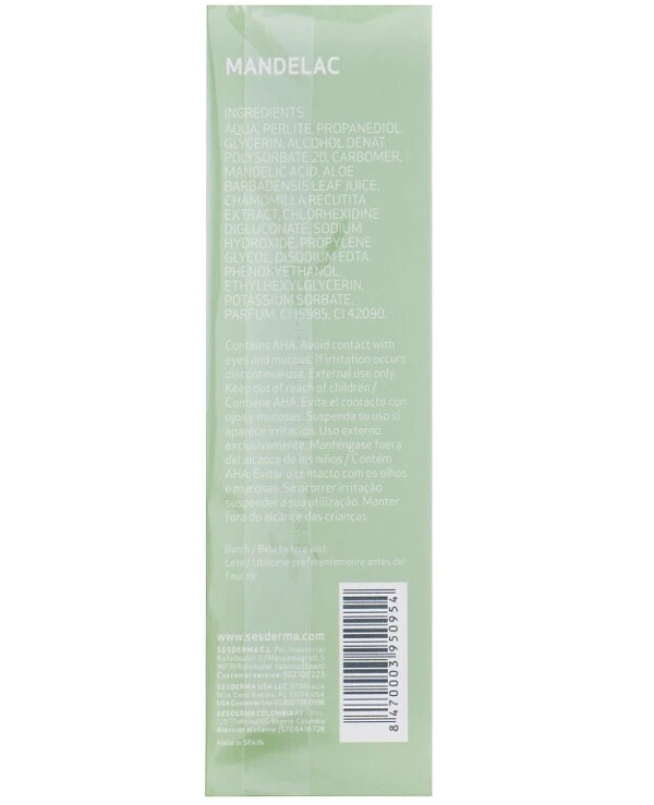 Sesderma - Скраб антивозрастной кожи для лица и тела Mandelac Scrub Face And Body 50 мл back