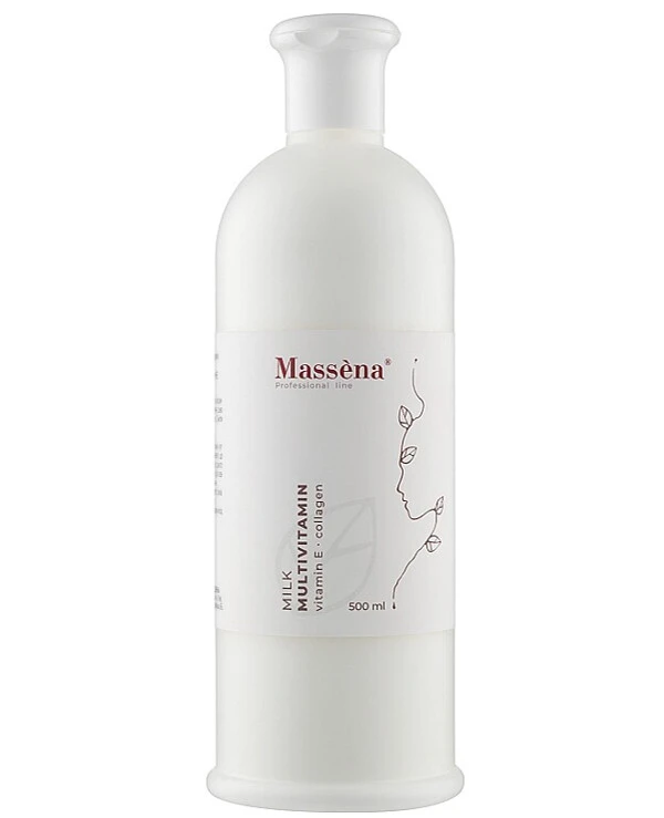 Massena - Очищающее молочко для лица с витамином Е и коллагеном Cleansing Milk Vitamin E-Collagen 500 мл