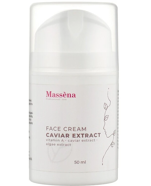 Massena - Face cream with black caviar extract Face Cream Caviar Extract Vitamin A 50ml