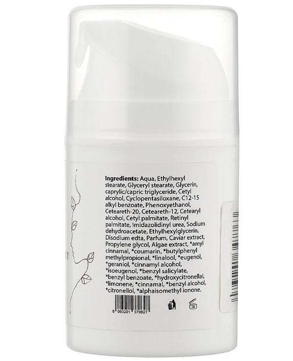 Massena - Face cream with black caviar extract Face Cream Caviar Extract Vitamin A 50ml back