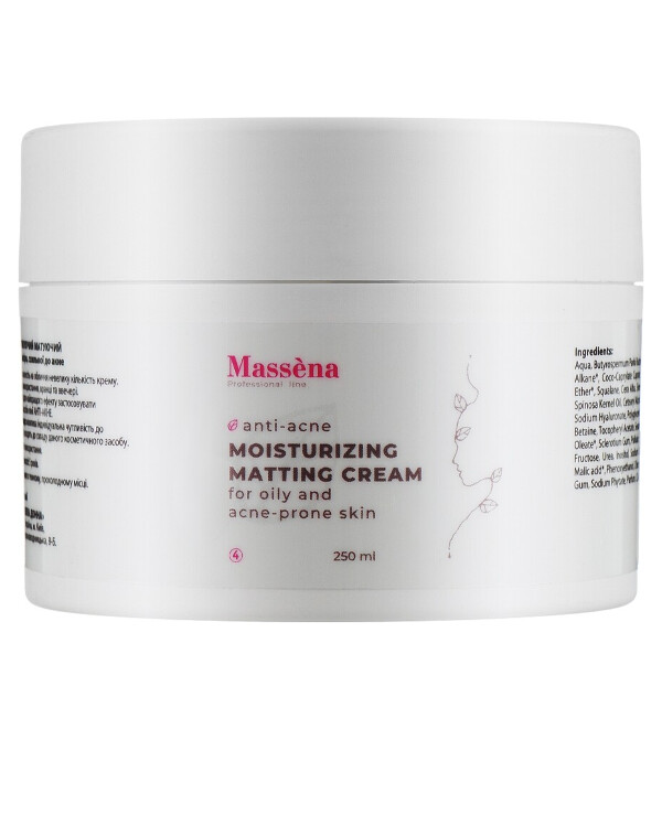 Massena - Moisturizing mattifying face cream Anti-Acne Moisturizing Matting Cream 50ml