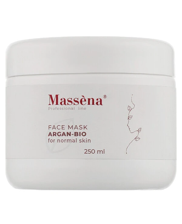 Massena - Питательная маска для лица Face Mask Argan-Bio For Normal Skin 250 мл