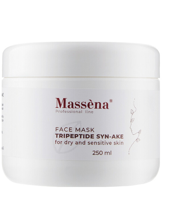 Massena - Tripeptide face mask for dry and sensitive skin Face Mask Steam Tripeptide Syn-Ake For Dry And Sensitive Skin 250ml