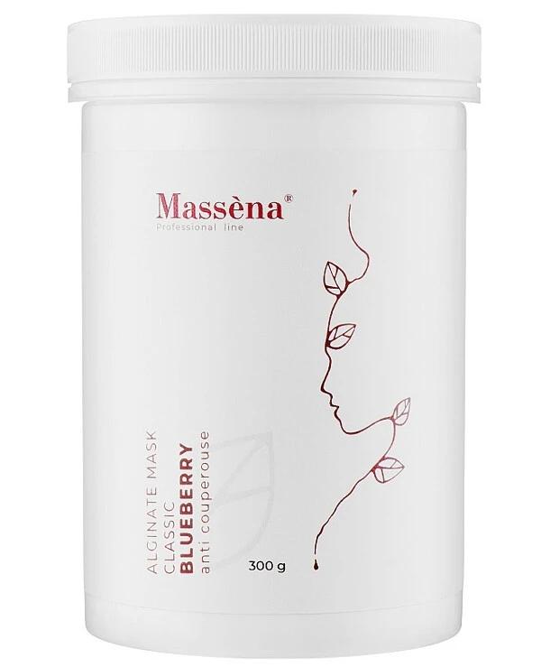 Massena - Альгинатная маска против купероза с черникой Alginate Mask Blueberry 300 г