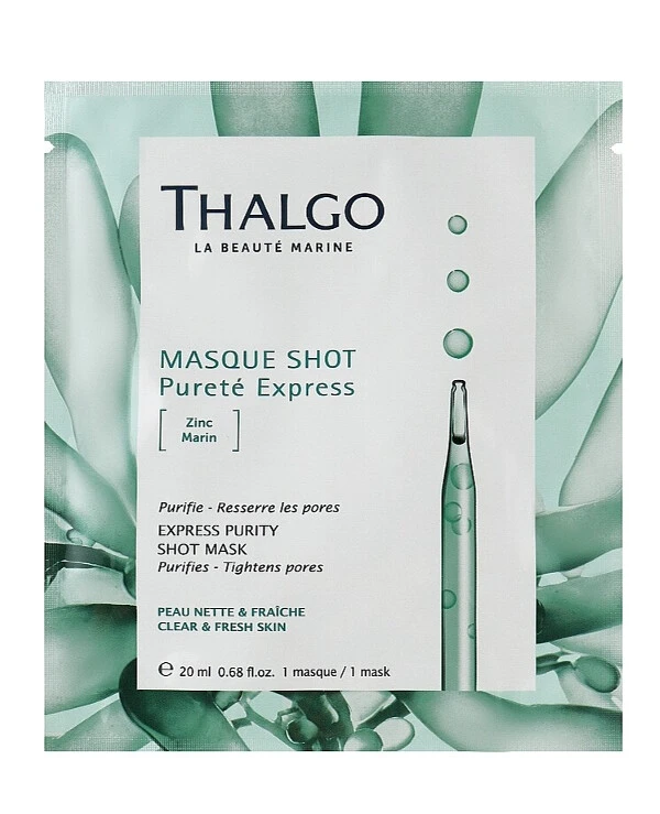 Thalgo - Освежающая тканевая маска для лица Express Purity Shot Mask 20 мл