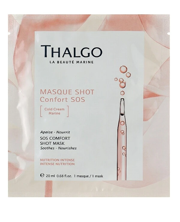 Thalgo - Успокаивающая тканевая маска для лица Cold Cream Marine Masque Shot Confort SOS 20 мл