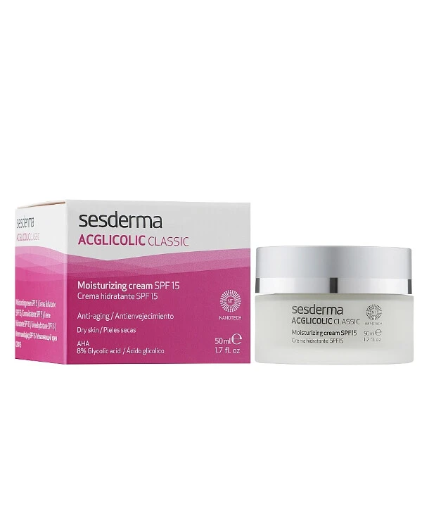 Sesderma - Увлажняющий крем Aclgicolic Classic Moisturizing Cream SPF 15 50 мл back
