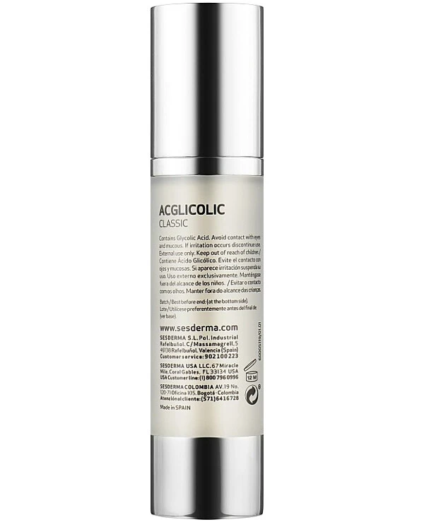 Sesderma - Увлажняющий гель для жирной кожи Acglicolic Classic Moisturizing Gel 50 мл back