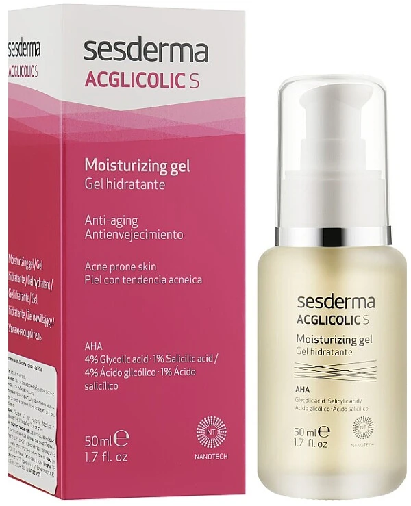 Sesderma - Moisturizing gel with anti-aging formula Acglicolic S Moisturizing Gel 50ml