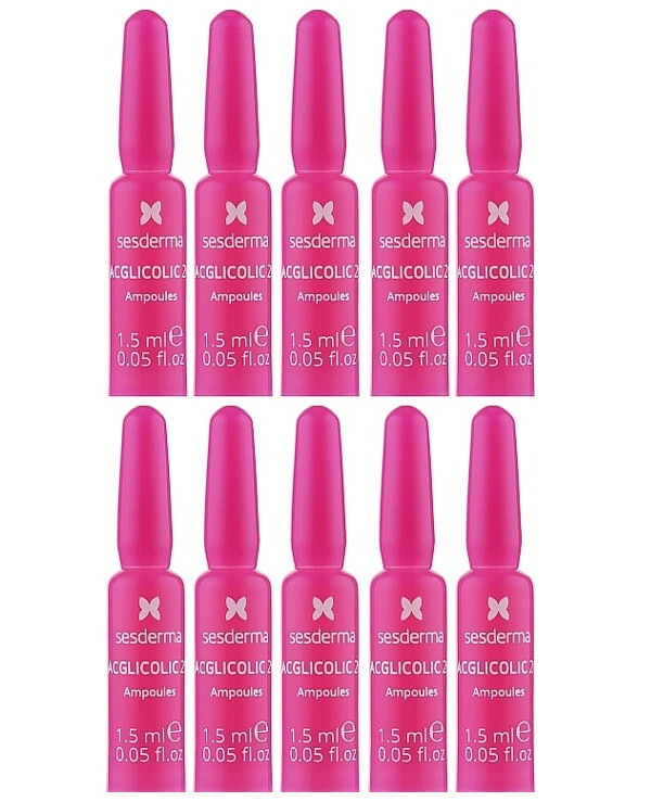 Sesderma - Anti-aging glycolic acid ampoules Acglicolic Anti-Aging Flash Effect Ampoules 10x1,5 ml