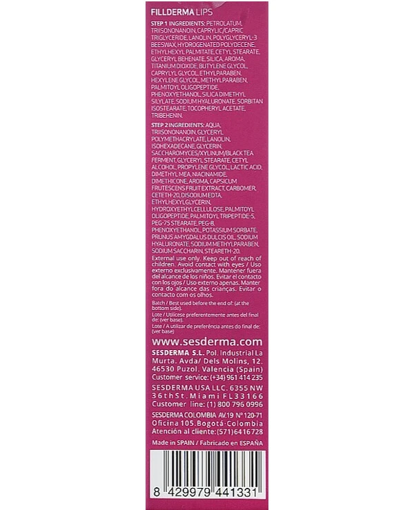 Sesderma Средство для увеличения губ | Fillderma Lips Lip Volumizer фото, цена, купить