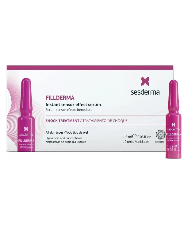 Sesderma - Ампулы для заполнения морщин Fillderma Instant Tensor Effect Serun Ampoules 1.5 мл х 10 шт