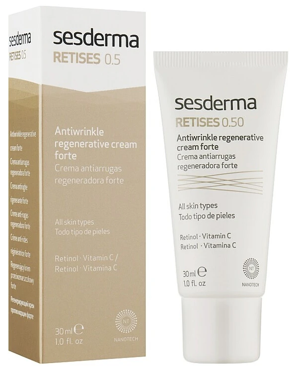 Sesderma - Регенерирующий крем против морщин усиленного действия Retises 0.50% Antiwrinkle Regenerative Cream Forte 30 мл