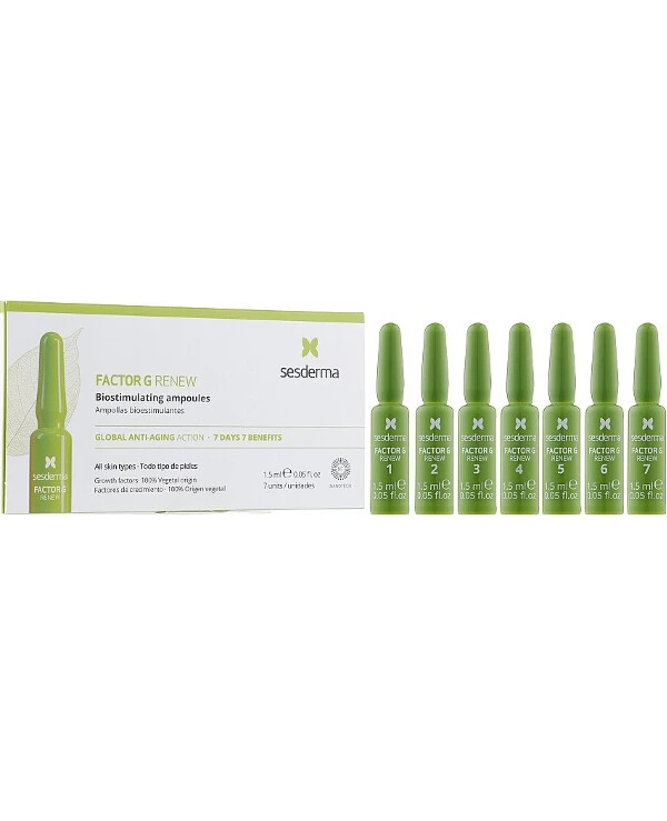 Sesderma - Biostimulating ampoules-concentrate for the face Factor G Renew Ampollas Biostimulants 1.5ml*7 back